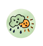 手書きのお天気スタンプ（個別スタンプ：2）