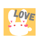 チョコレートがほしいうさぎさん。（個別スタンプ：1）
