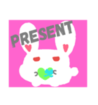 チョコレートがほしいうさぎさん。（個別スタンプ：2）