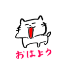あごのはずれたねこ②（個別スタンプ：5）