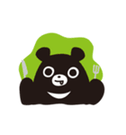 くろくまくんとフクシロさん（個別スタンプ：4）