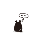 くろくまくんとフクシロさん（個別スタンプ：15）