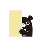 くろくまくんとフクシロさん（個別スタンプ：18）
