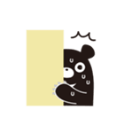 くろくまくんとフクシロさん（個別スタンプ：19）