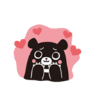 くろくまくんとフクシロさん（個別スタンプ：24）