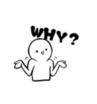 白い人間達（個別スタンプ：4）