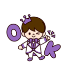 Jオタクのための王子様スタンプ（紫色）（個別スタンプ：3）