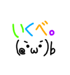 デカ文字☆顔文字付き方言(千葉県編)（個別スタンプ：7）