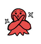 足の数がおかしいタコさん（個別スタンプ：4）