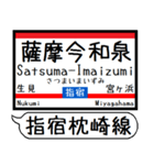 九州 指宿枕崎線 駅名 シンプル＆いつでも（個別スタンプ：15）