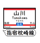 九州 指宿枕崎線 駅名 シンプル＆いつでも（個別スタンプ：19）