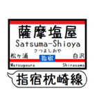 九州 指宿枕崎線 駅名 シンプル＆いつでも（個別スタンプ：33）