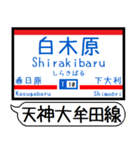 天神大牟田 大宰府線 駅名シンプルいつでも（個別スタンプ：9）