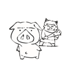 ブタ吉さんの日々（個別スタンプ：15）