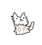 ねこのけだま（個別スタンプ：3）