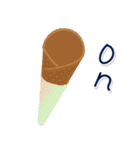 チョコソフトクリーム 英語（個別スタンプ：24）
