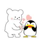 内気クマの冬過ごす。（個別スタンプ：1）