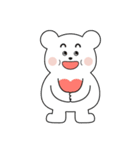 内気クマの冬過ごす。（個別スタンプ：2）