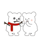 内気クマの冬過ごす。（個別スタンプ：4）