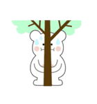 内気クマの冬過ごす。（個別スタンプ：7）