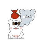 内気クマの冬過ごす。（個別スタンプ：9）