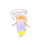 カラフル女の子の日常（個別スタンプ：2）