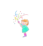 カラフル女の子の日常（個別スタンプ：5）