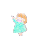 カラフル女の子の日常（個別スタンプ：16）