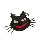眉間皺がある猫（個別スタンプ：40）