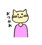人間味のあるねこ（個別スタンプ：36）
