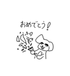 まゆ犬 (まゆげが自慢の犬)（個別スタンプ：10）