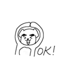 まゆ犬 (まゆげが自慢の犬)（個別スタンプ：12）