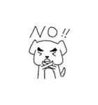 まゆ犬 (まゆげが自慢の犬)（個別スタンプ：13）