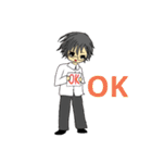 ちびキャラ男女（個別スタンプ：7）