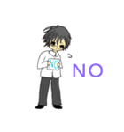 ちびキャラ男女（個別スタンプ：8）