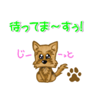目で語る可愛い犬ラッキーシリーズその1（個別スタンプ：7）