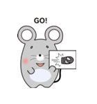 可愛い太ったネズミ（個別スタンプ：35）