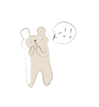 シュールなくまさんスタンプ（個別スタンプ：5）