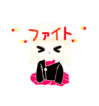 お座り女子（個別スタンプ：8）