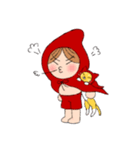雨の妖精と猫（個別スタンプ：4）