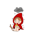 雨の妖精と猫（個別スタンプ：14）