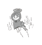 雨の妖精と猫（個別スタンプ：18）