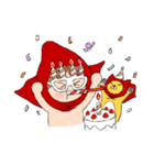 雨の妖精と猫（個別スタンプ：23）