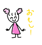 子どもが描いた女の子風.3 石川弁ver（個別スタンプ：27）