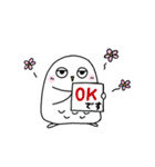 MakiDaの白フクロウ（個別スタンプ：3）