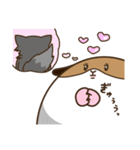モルちゃんとオオカミ”君＆しゃくとり君（個別スタンプ：5）