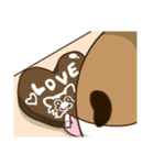 モルちゃんとオオカミ”君＆しゃくとり君（個別スタンプ：6）