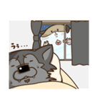 モルちゃんとオオカミ”君＆しゃくとり君（個別スタンプ：14）