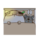 モルちゃんとオオカミ”君＆しゃくとり君（個別スタンプ：15）