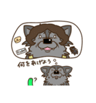モルちゃんとオオカミ”君＆しゃくとり君（個別スタンプ：39）